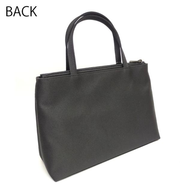 【冠婚葬祭】高級感のある花柄レースとさりげないリボンデザインが上品なフォーマルサブバッグ