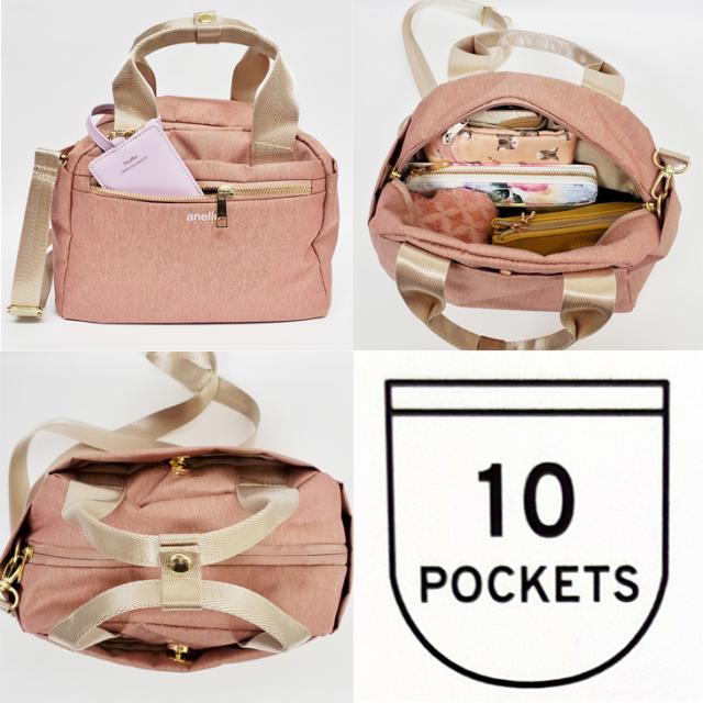 【メール便にて送料無料】【正規品】anello GRANDE アネロ グランデ 2WAY ボストン GT-T0472 撥水 ボストンバッグ グリッター GL ショルダーバッグ バッグ レディース ハンドバッグ はっ水 ミニボストン ショルダー ユニセックス