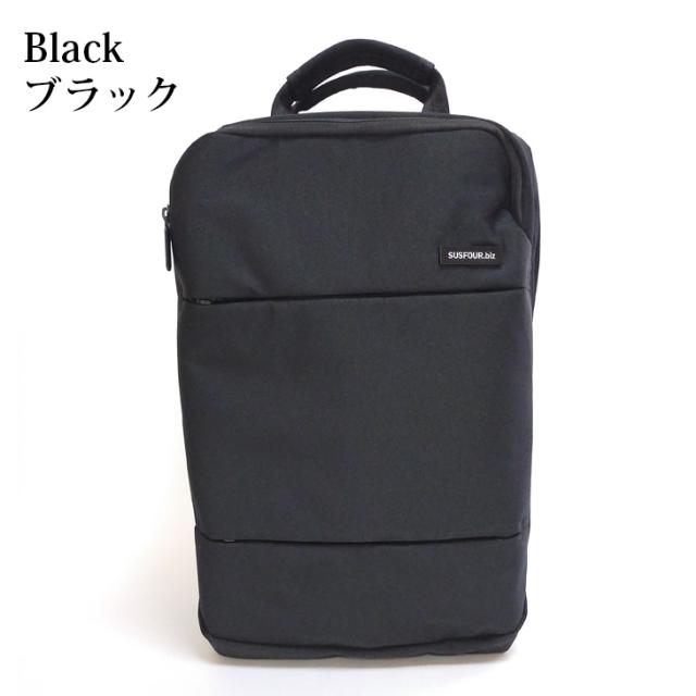 SUSFOUR 多機能 ビジネスリュック ビジネス リュック 仕事 PC収納付き スクエア型 リュック リュックサック スクエアリュック パソコン PC タブレット 通勤 通学 A4サイズOK スクエア タブレット収納 キャリーオン キャリーカート対応 メンズ ユニセックス スタイリッシュ クール かっこいい 杢調