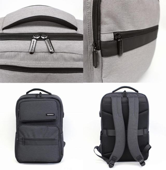 SUSFOUR 多機能 ビジネスリュック ビジネス リュック 仕事 レディース USB USB付き 10ポケットパソコン バックパック リュック スーツ メンズ ビジカジ 出張 旅行 学生 通勤 通学 10ポケット 多収納 ユニセックス プチプラ かっこいい サスフォー sus4
