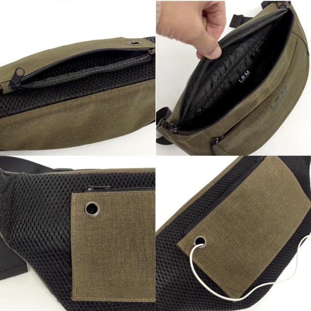 【メール便なら送料無料】L.R.M ウェストバッグ ボディバッグ ウエストポーチ ウエストバッグ ボディ バッグ ボディバック 収納便利 ショルダー ユニセックス 仕事 Dカン ナスカン カジュアル プチプラ