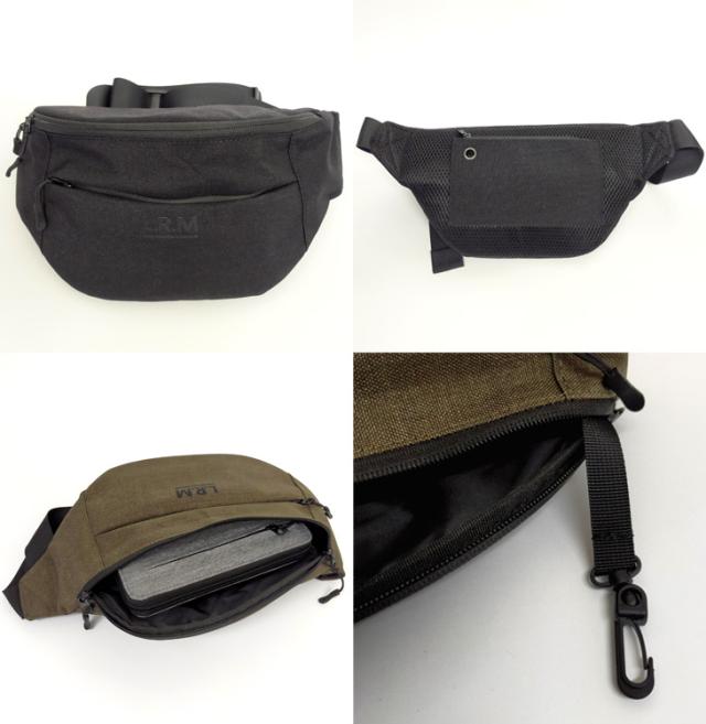 【メール便なら送料無料】L.R.M ウェストバッグ ボディバッグ ウエストポーチ ウエストバッグ ボディ バッグ ボディバック 収納便利 ショルダー ユニセックス 仕事 Dカン ナスカン カジュアル プチプラ