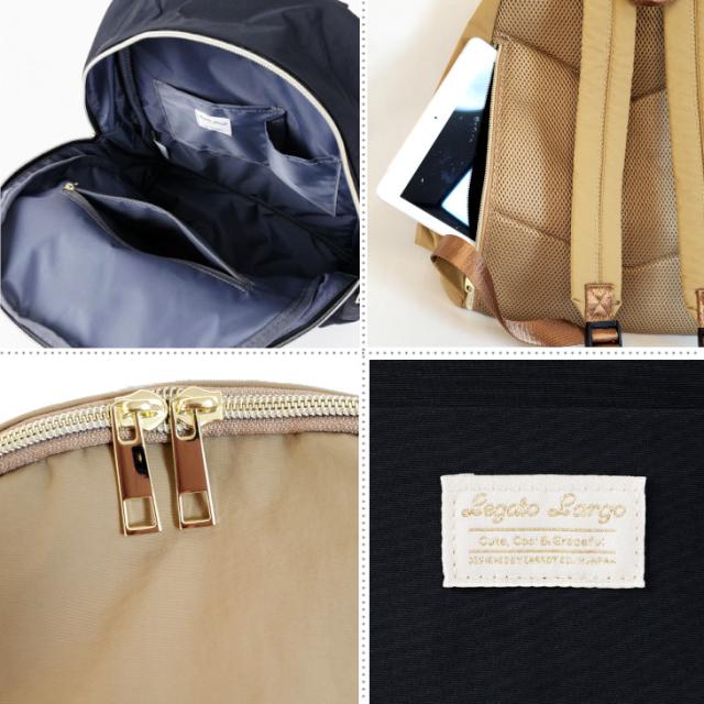 レガートラルゴ 洗えるかばん リュック デイバッグ マザーズバッグ バッグパック リュックサック Fuwari 軽量 レディース シンプル A4上品 おしゃれ Legato Largo 無地 バック ポケットいっぱい レガート 正規品