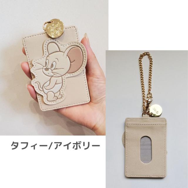 テレビから出てきそうなトムアンドジェリーのシンプルパスケース