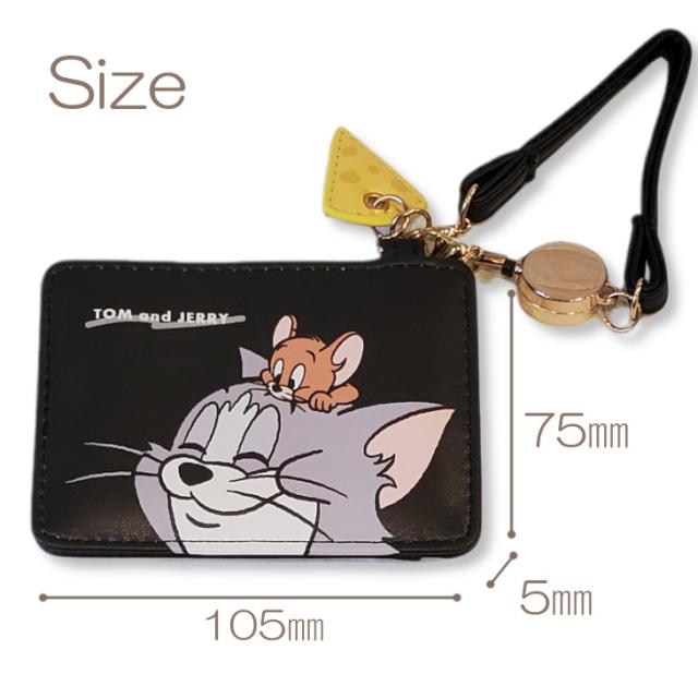 トムとジェリー パスケース カードケース ICケース Suica PASMO スイカケース リールが伸びる レディース 定期券 通勤 習い事 チャーム シンプル 大人可愛い Suica入れ スイカ入れ TOM&JERRY トムジェリ 送料無料 人気 おすすめ