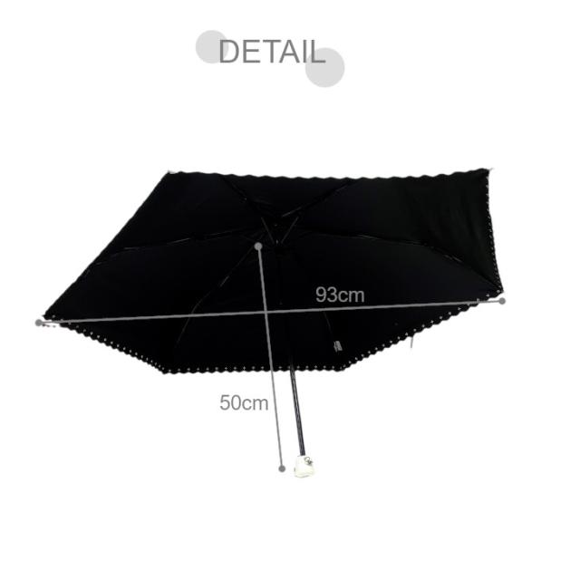 日傘 傘 晴れ雨兼用 折りたたみ傘 かさ カサ レディース 50cm 95cm 軽量 雨 梅雨 女性用 UVカット 紫外線対策 日焼け防止 夏 日焼け UV 女の子 黒 ブラック 携帯用 置き傘 サブ 旅行 おでかけ