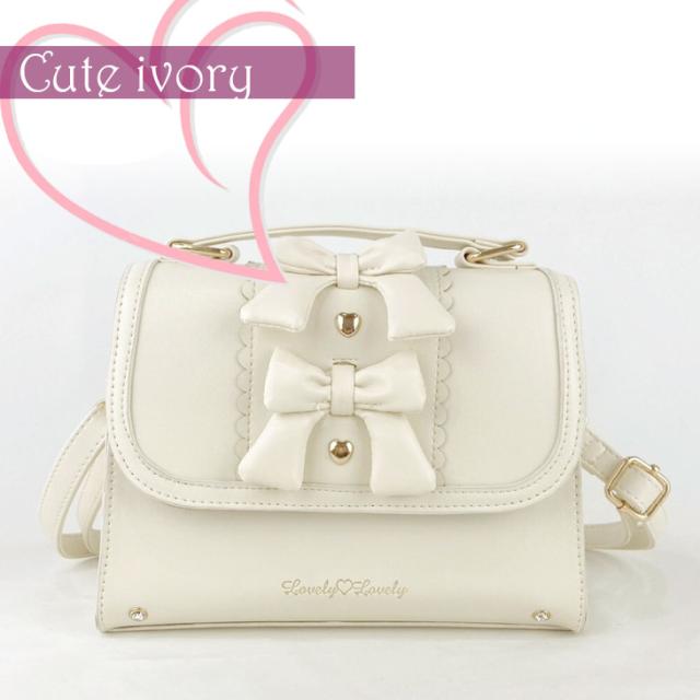 ラブリー 2WAY ショルダーバッグ ハート ロリータバッグ リボン かわいい 姫系 レース ロリィタ ミニショルダー レースバッグ ミニバッグ ハンドバッグ レディース パーティー 結婚式 可愛い 甘ロ ゴスロリ フェミニン ピンク