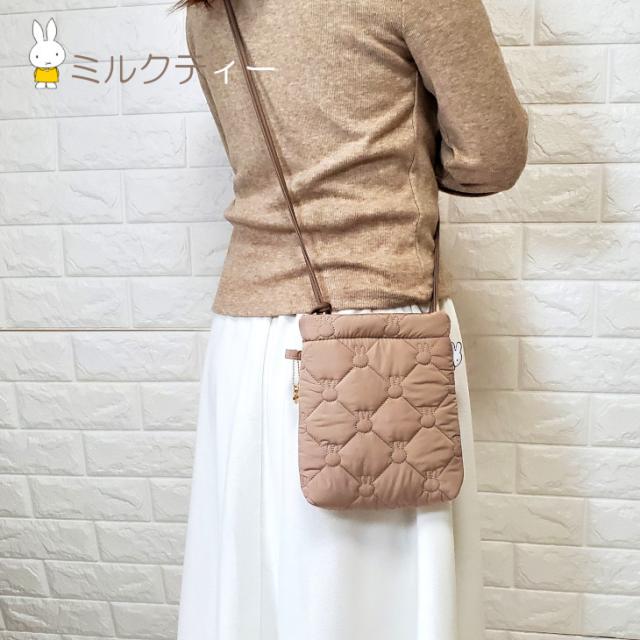 miffy ミッフィー スマホポーチ ショルダーバッグ スマホショルダー ミニショルダー スマホポシェット レディース  ショルダー  バッグ スマホ キルト スマホケース 小さめ キルティング プレゼント バック 送料無料