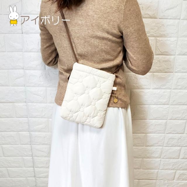 miffy ミッフィー スマホポーチ ショルダーバッグ スマホショルダー ミニショルダー スマホポシェット レディース  ショルダー  バッグ スマホ キルト スマホケース 小さめ キルティング プレゼント バック 送料無料