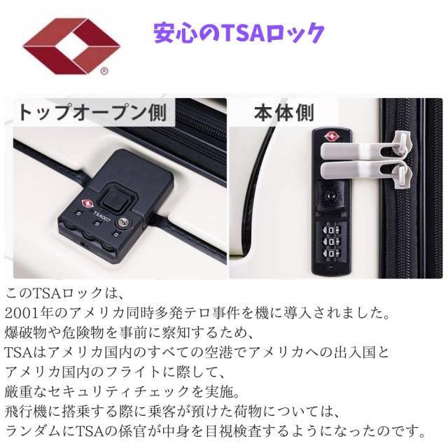 世界最速１秒アクセスのトップオープン機能のスーツケース Sサイズ