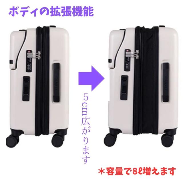 世界最速１秒アクセスのトップオープン機能のスーツケース Sサイズ