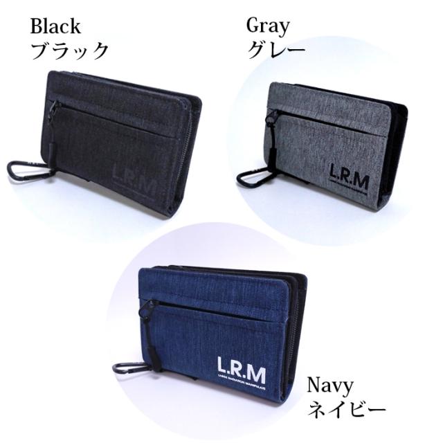 【メール便なら送料無料】L.R.M 財布 メンズ 二つ折り 折り財布 ブランド カラビナ 男 レディース 女 ユニセックス かっこいい おしゃれ 人気 ファスナー プチプラ
