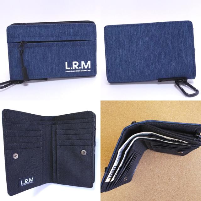 【メール便なら送料無料】L.R.M 財布 メンズ 二つ折り 折り財布 ブランド カラビナ 男 レディース 女 ユニセックス かっこいい おしゃれ 人気 ファスナー プチプラ