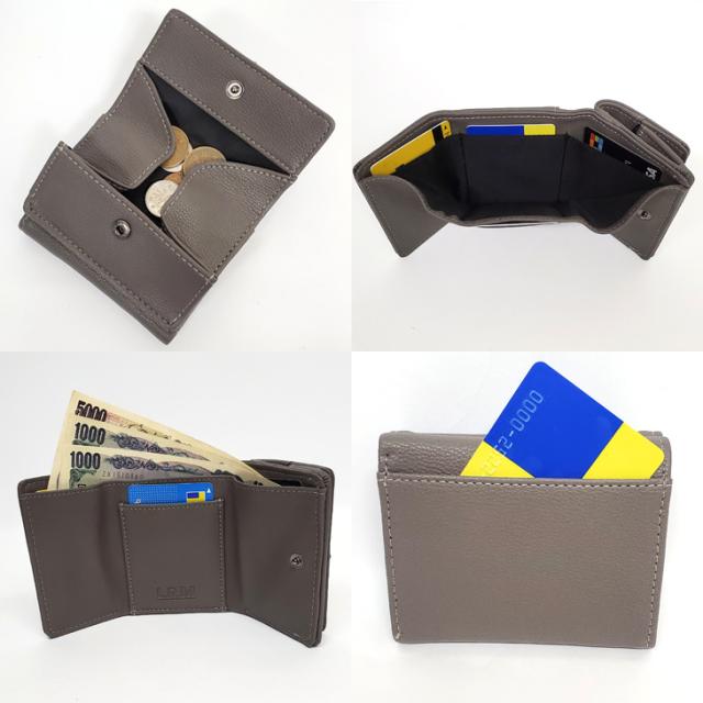 【メール便なら送料無料】L.R.Mメンズ三つ折財布