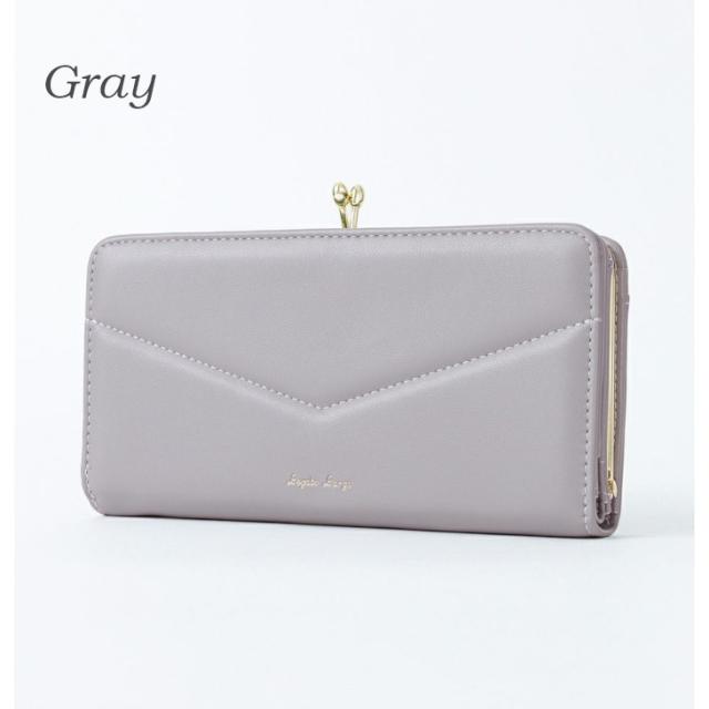 Lusso がま口 長財布 がま口財布 レディース Legat Largo レガートラルゴ LJ-E1613 財布 小銭入れあり がま口長財布 レガート サイフ さいふ 合皮 ウォレット くすみカラー かわいい 送料無料
