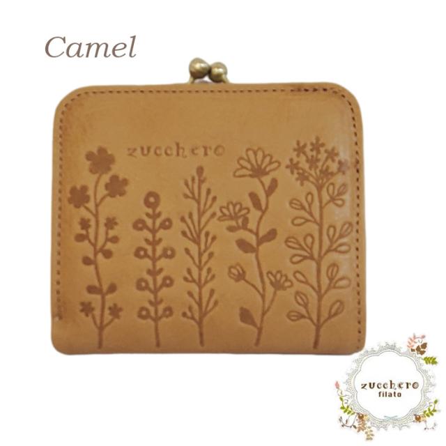 ズッケロ がま口 コンパクト財布 がま口財布 二つ折り財布 ミニサイフ zucchero 2つ折財布 財布 レディース 小銭入れあり 折り財布 コンパクト 小さめ 本革 レザー ウォレット 高級 大人女子 40代 50代 60代 送料無料