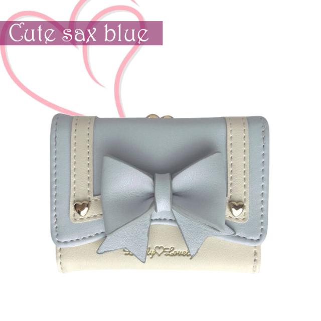 ラブリー ウォレット セーラー がま口財布 コンパクト ガーリー ロリータ財布 リボン かわいい 姫系 レース ロリィタ 三つ折り財布 レース財布 ミニ財布 レディース パーティー 結婚式 可愛い ロリィタアクセサリー 甘ロ ゴスロリ フェミニン ピンク