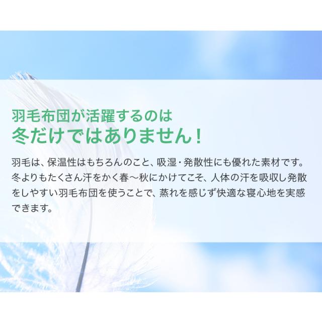 コンパクト TTC マーケット - ふとん工場サカイ au PAY マーケット店|商品ロットナンバー:451820598 羽毛オールシーズン掛布団 ダウン70% シングルの通販はau PAY ェザー