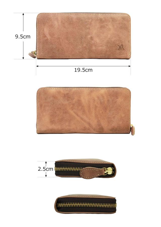 アインソフ Ain Soph ラウンドファスナー長財布 Hard Pull-up DA1180-HP (北海道沖縄/離島別途送料) 正規取扱店 アインソフ Ain Soph ラウンドファスナー長財布 Hard Pull-up DA1180