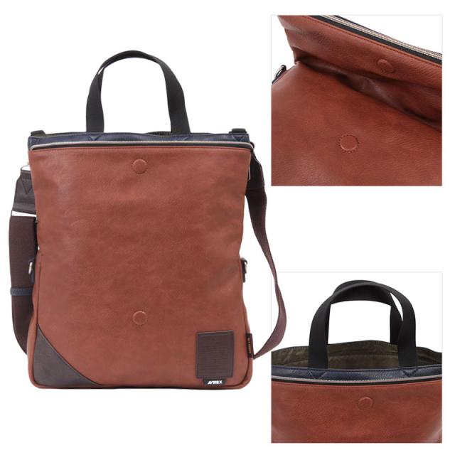 アビレックス アヴィレックス AVIREX 2Way トート ショルダーバッグ  STUART スチュアート AX5003  メンズ レディース ブランド 人気 ミリタリー フェイクレザー(北海道沖縄/離島別途送料) 正規取扱店 アビレックス アヴィレックス AVIREX 2Way トート ショルダーバッグ