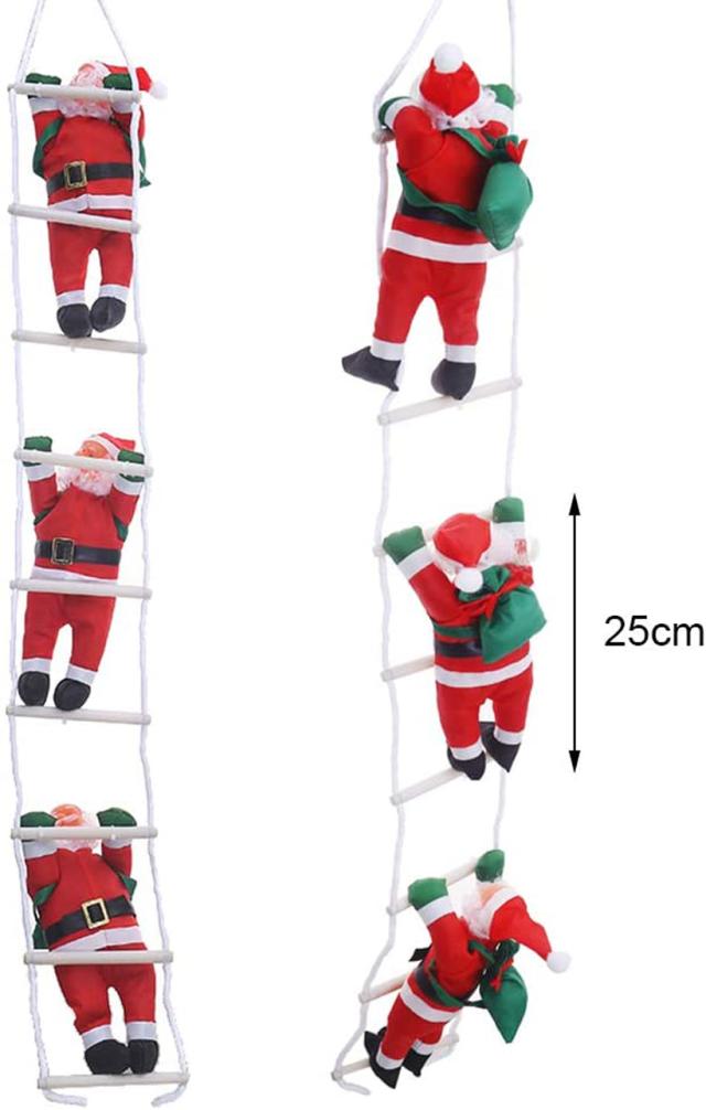 クリスマス はしごサンタ飾り,サンタクロース,クリスマス飾り