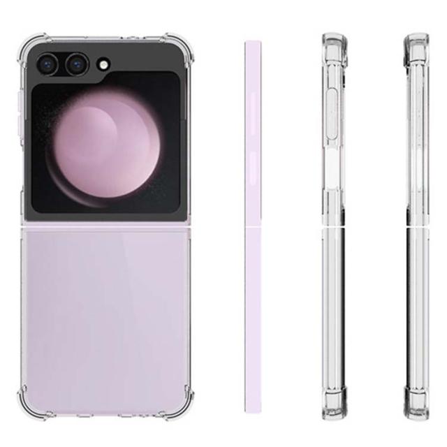  Galaxy Z Flip6 耐衝撃クリアソフトケース