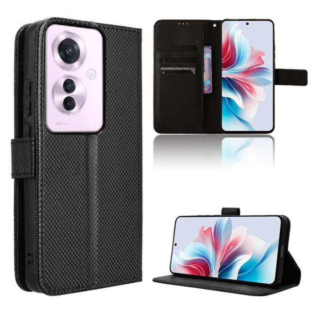  OPPO Reno11 A チェックレザー手帳ケース