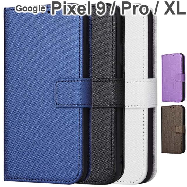  Google Pixel 9 Pro ProXL チェックレザー手帳ケース