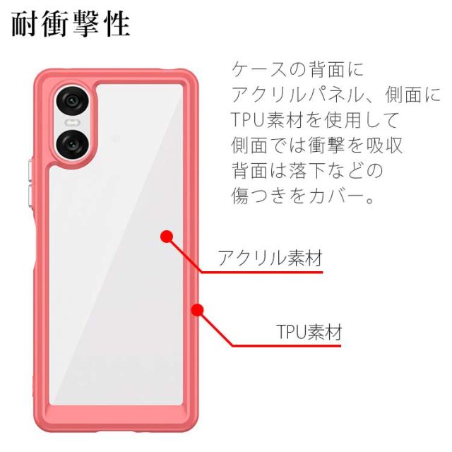 Xperia 10 VI ソフト 耐衝撃 ケース