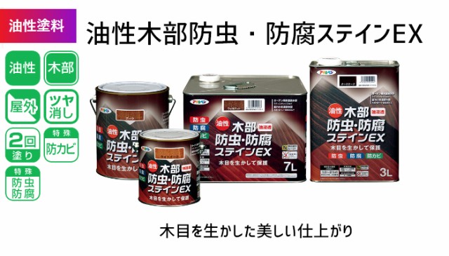 アサヒペン 油性 木部防虫・防腐ステインEX マホガニー 0.7L アサヒペン 油性 木部防虫・防腐ステインEX マホガニー 0.7L
