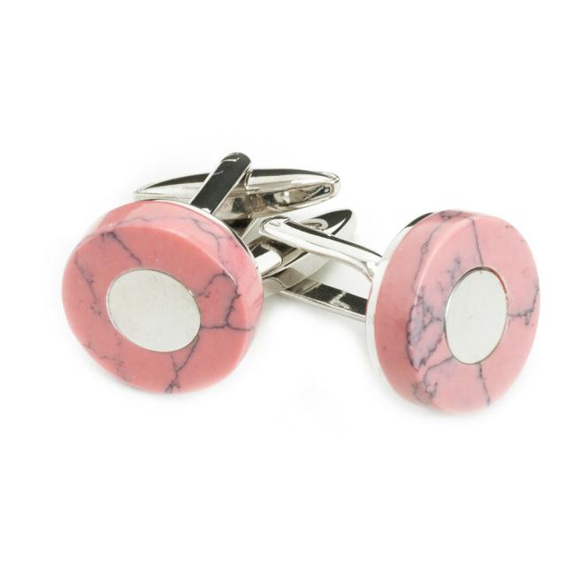 エリザベスパーカー カフス 箱付き elizabeth parker シルバー×ピンク aepff0032 メンズ 紳士