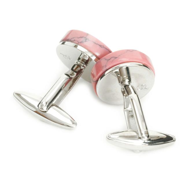 エリザベスパーカー カフス 箱付き elizabeth parker シルバー×ピンク aepff0032 メンズ 紳士
