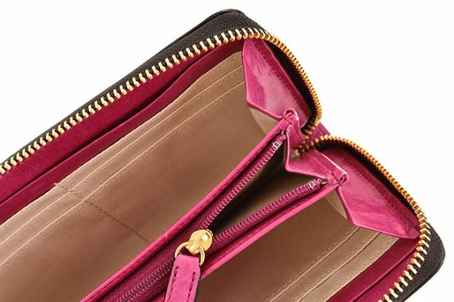 キャサリンハムネット 財布 長財布 ラウンドファスナー