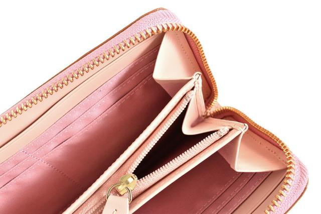 キャサリンハムネット 財布 長財布 ラウンドファスナー