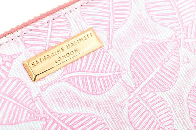 キャサリンハムネット 財布 長財布 ラウンドファスナー