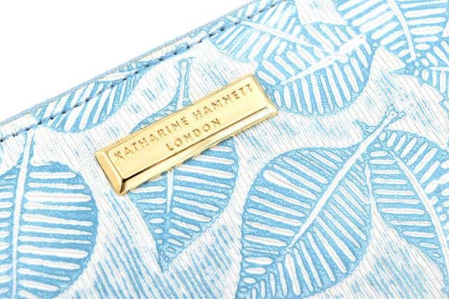 キャサリンハムネット 財布 長財布 ラウンドファスナー