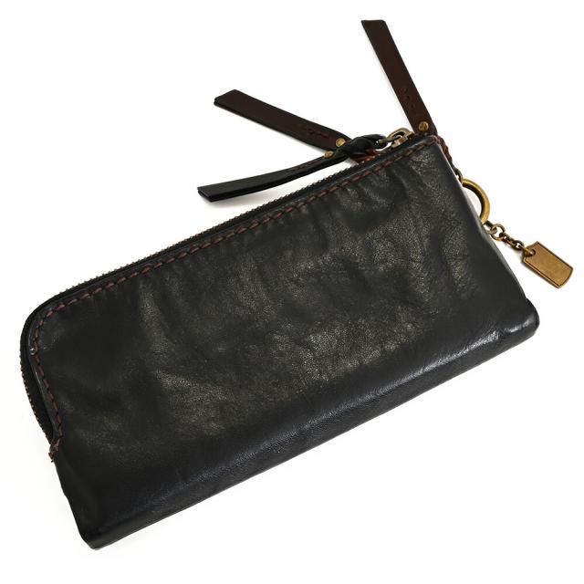 アックス 財布 長財布 L字ファスナー