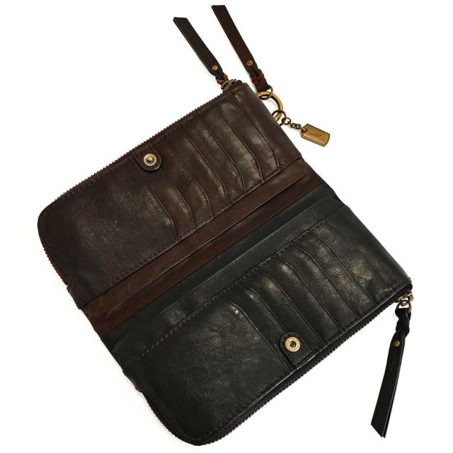 アックス 財布 長財布 L字ファスナー