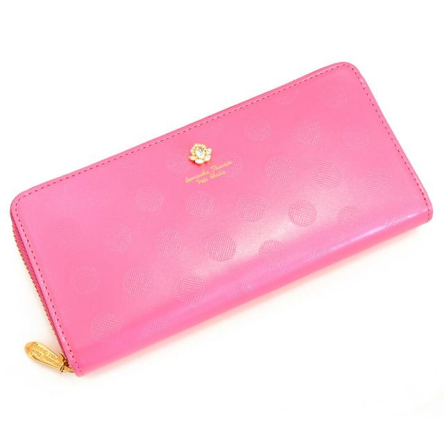 サマンサタバサ 財布 長財布 ラウンドファスナー