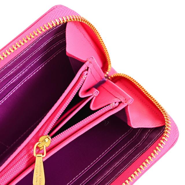 サマンサタバサ 財布 長財布 ラウンドファスナー