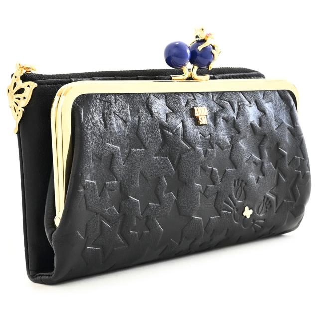 アナスイ 財布 長財布 がま口財布 ファスナー