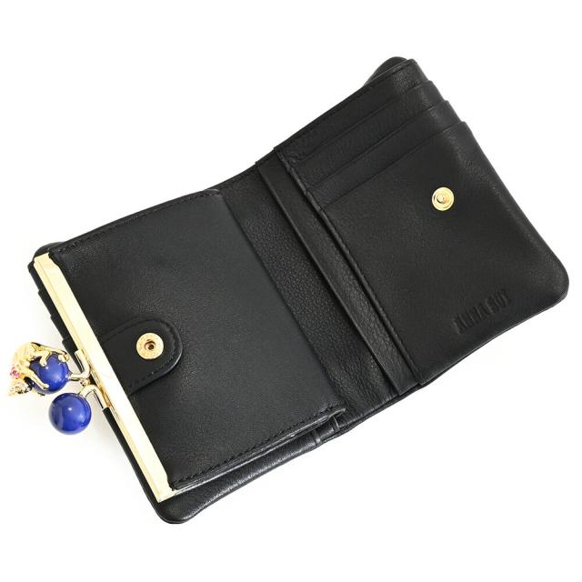 アナスイ 財布 二つ折り財布 がま口財布 黒(ブラック) ANNA SUI 316832