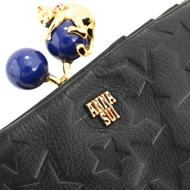アナスイ 財布 二つ折り財布 がま口財布 黒(ブラック) ANNA SUI 316832