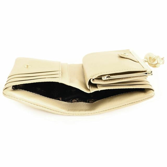 ANNA SUI 財布　三つ折りがま口　ゴールド 楽天市場】アナスイ 財布 二つ折り財布 がま口財布 ゴールド