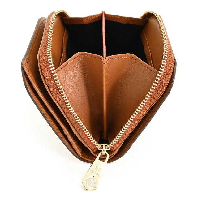 ポールスミス 財布 二つ折り財布 ラウンドファスナー タン(ブラウン系