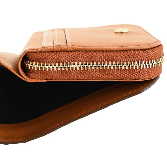 ポールスミス 財布 二つ折り財布 ラウンドファスナー タン(ブラウン系