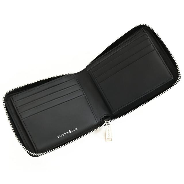 パトリックコックス 財布 二つ折り財布 BOX財布 ラウンドファスナー