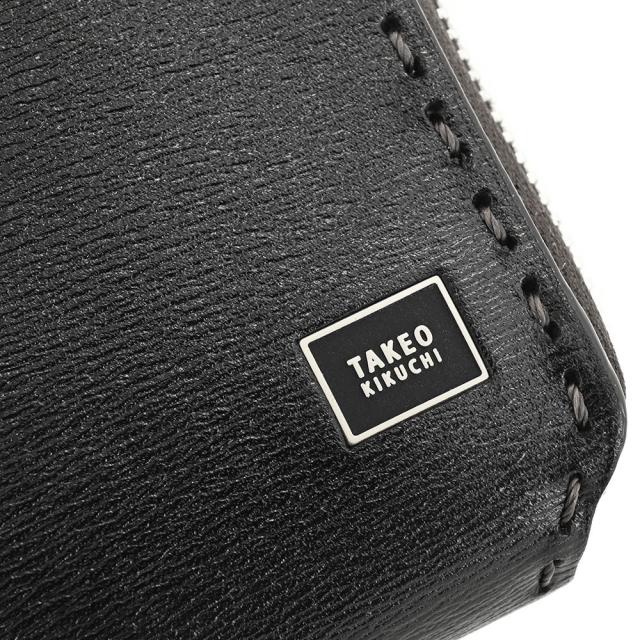 タケオキクチ 財布 二つ折り財布 BOX財布 ラウンドファスナー