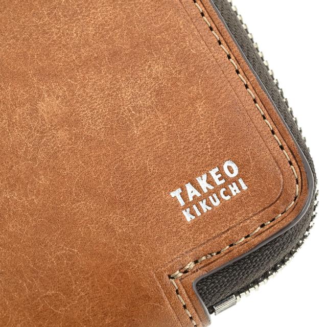 タケオキクチ 財布 長財布 ラウンドファスナー