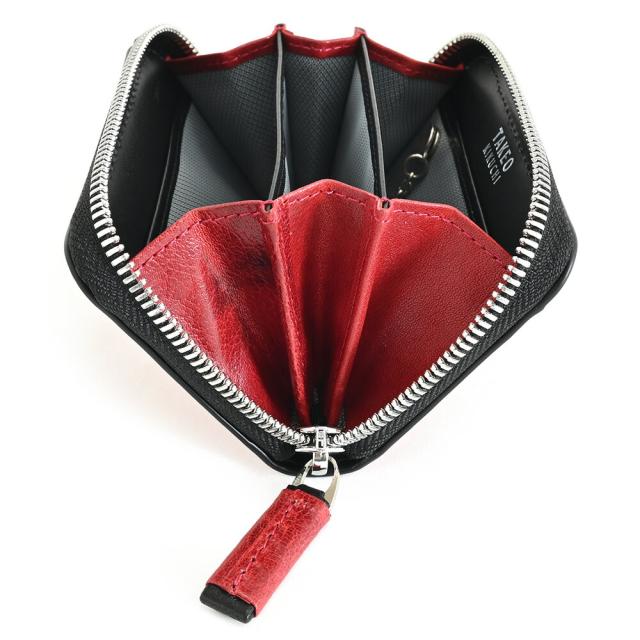 タケオキクチ 財布 小銭入れ コインケース ラウンドファスナー